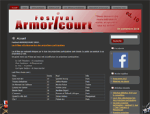Tablet Screenshot of festival-armoricourt.com